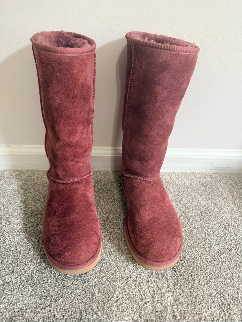 UGG Tall Suede Boots in Rosewood